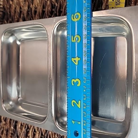 International Decorator Stainless Divided Relish Tray 18-8 Mid Century Modern - Picture 9 of 10